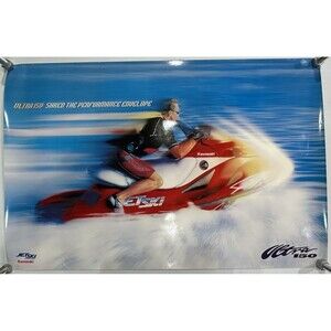 Kawasaki Ultra 150 Jet Ski Dealership Poster 38" X 25" Rare HTF